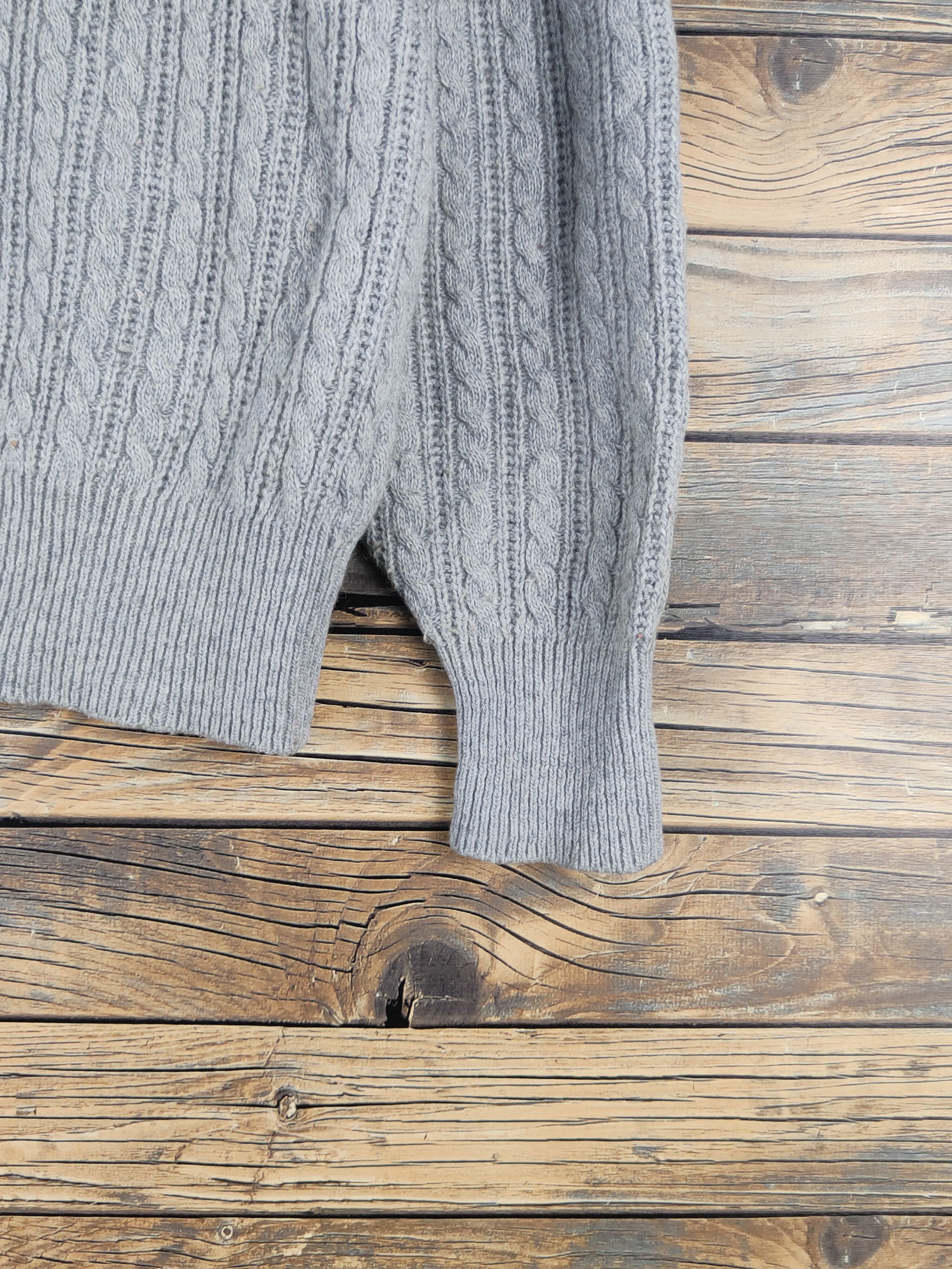 Homespun Knitwear Lanfor vintage Gray Knitwear Cardigan #W1360 Size M / US 6-8 / IT 42-44 - 6 Thumbnail