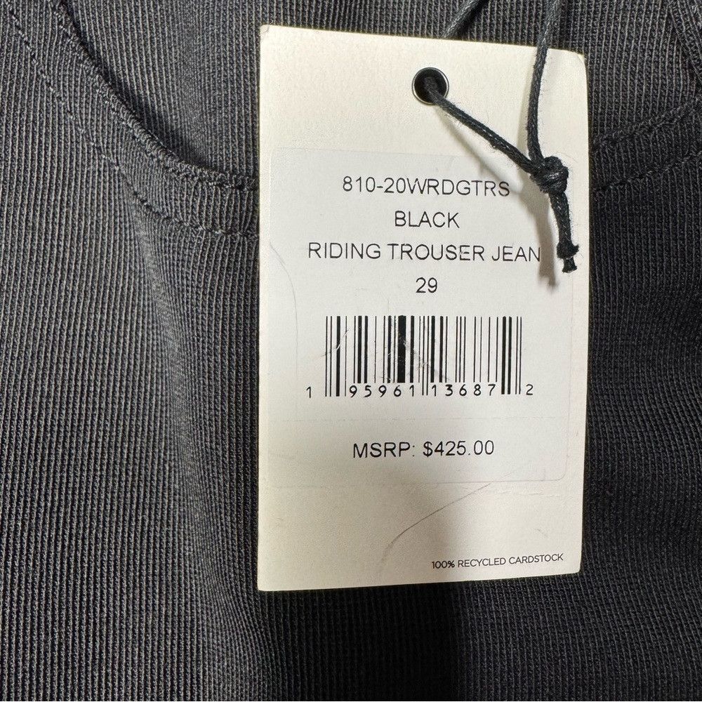 RE/DONE NWT New $425 Re/Done Black Riding Wool Trouser Jeans Size 2 Size 29" - 7 Thumbnail