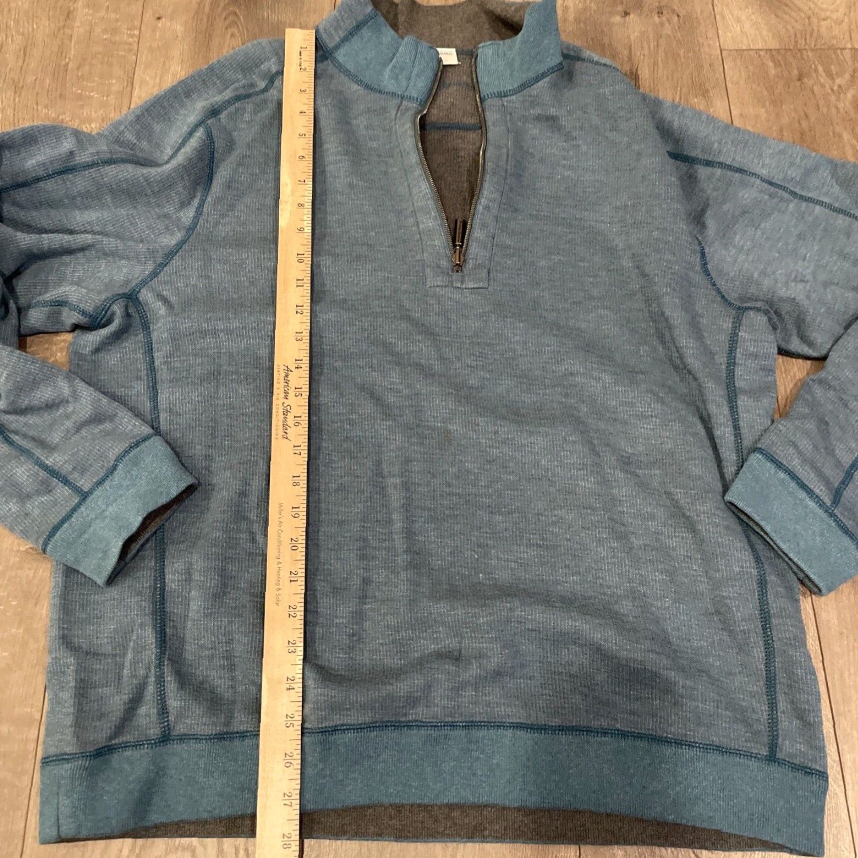 Tommy Bahama Tommy Bahama Sweater Mens L Reversible Quarter Zip Beige Knit Casual 90s Size US L / EU 52-54 / 3 - 2 Thumbnail