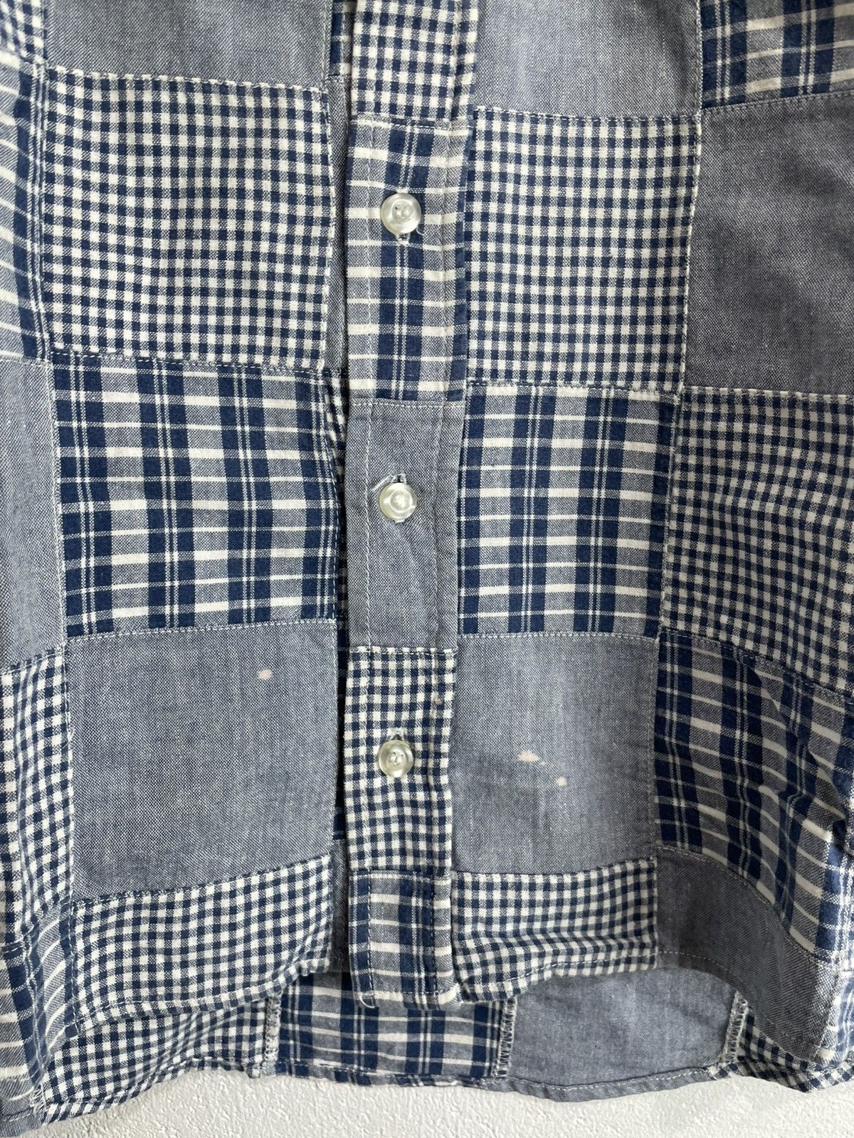 Japanese Brand Persons Jeans Japan Patchwork Shirt Junya watanabe style Size US M / EU 48-50 / 2 - 2 Thumbnail
