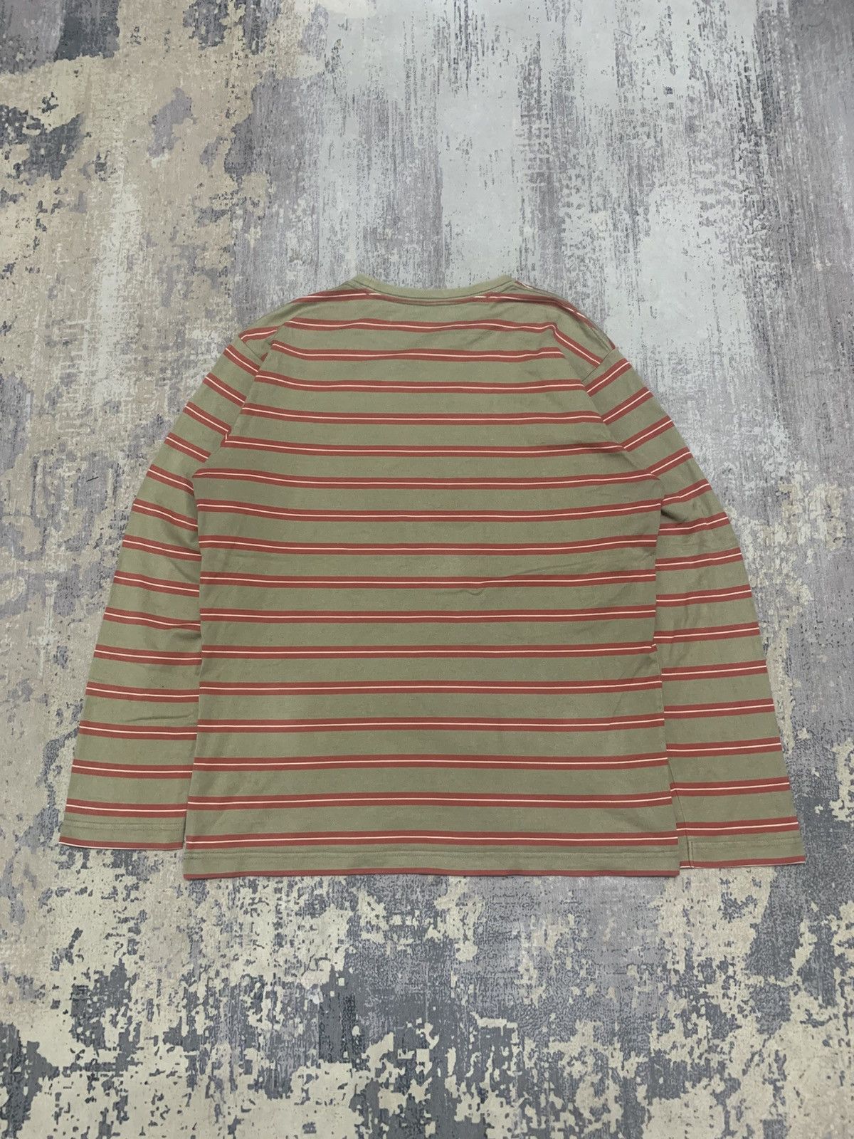 Japanese Brand UNIQLO Striped Longsleeve Tee Japanese Minimal Streetwear Size US M / EU 48-50 / 2 - 3 Thumbnail