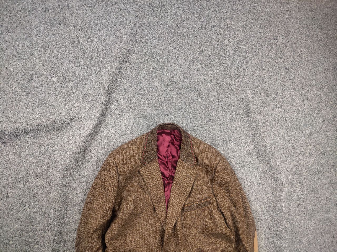 Harris Tweed Holland Esquire Herringbone Tweed Two Button Blazer Jacket Size US L / EU 52-54 / 3 - 1 Thumbnail