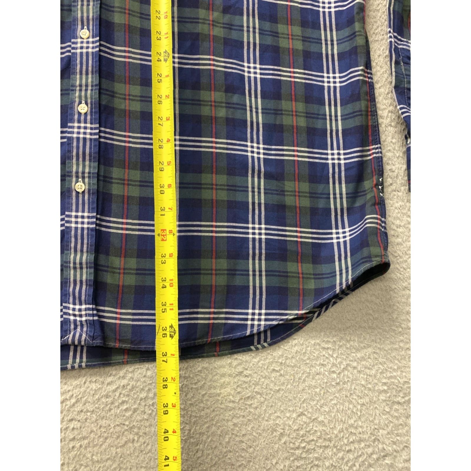 Ralph Lauren Polo Ralph Lauren Button-Down Shirt Mens XXLT 2XLT Classic Green Long Sleeve Embroidered Pony Logo Plaid Cotton Casual All Seasons Size US XXL / EU 58 / 5 - 7 Thumbnail