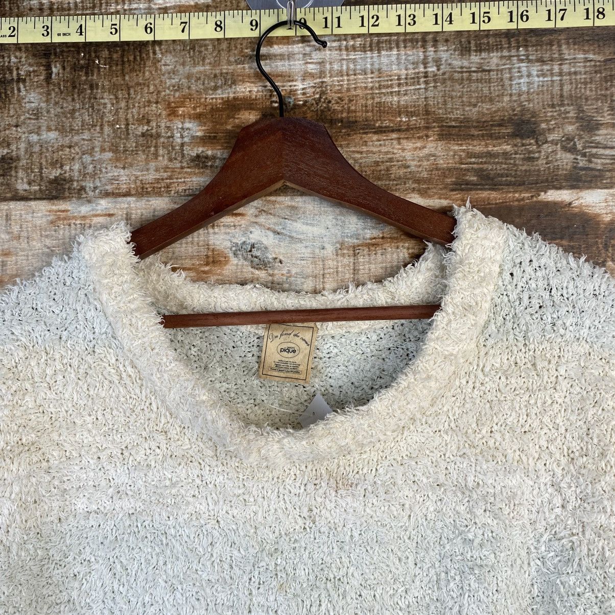 Japanese Brand DL Pique Stripe Multicolor Knitwear #C1054 Size XL / US 12-14 / IT 48-50 - 4 Thumbnail