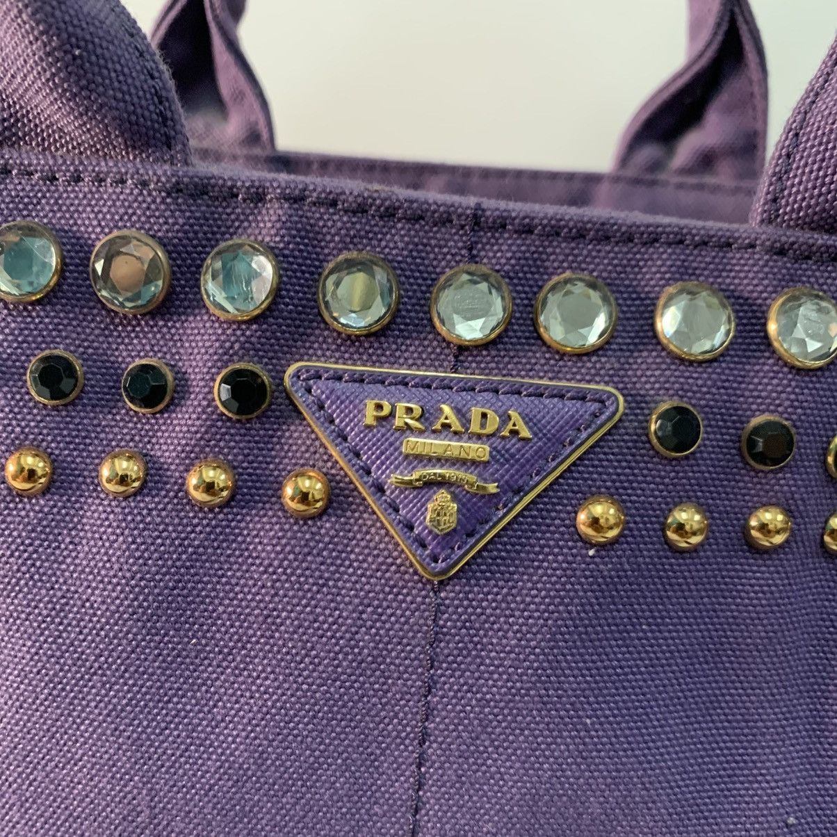 Prada Prada Canvas Handbag Size ONE SIZE - 8 Thumbnail