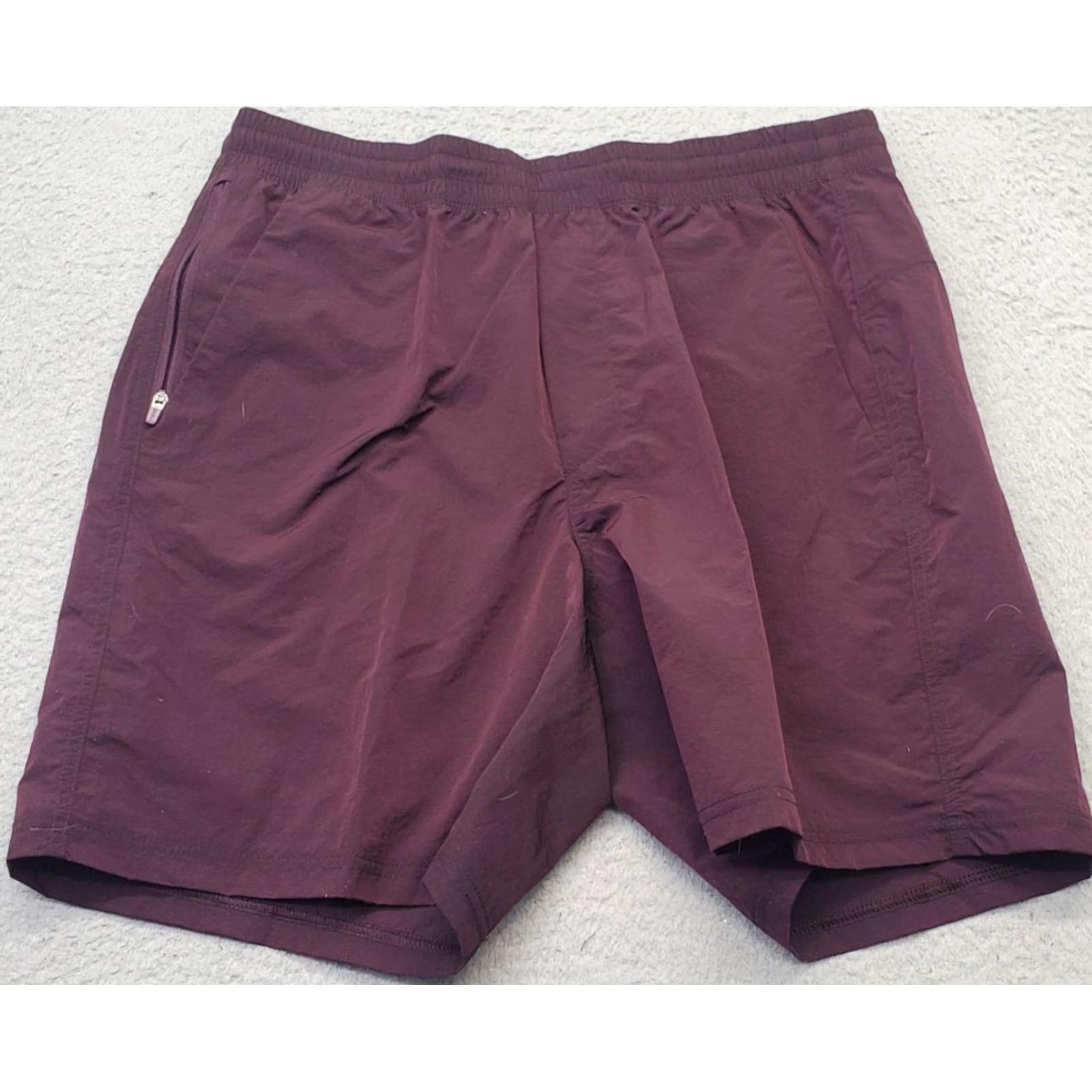 Vintage VRST Mens M Burgundy All-In Unlined Shorts Athletic Comfort Water Repellent UPF 50+ Pockets Size US 31 - 2 Thumbnail