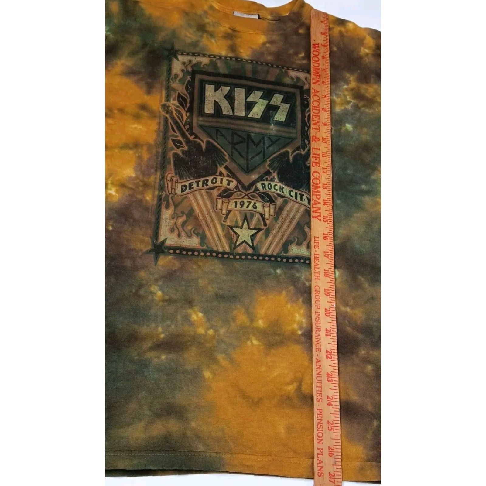 Liquid Blue VINTAGE Liquid Blue KISS Shirt Detroit Rock City Tie Dye Short Sleeve Crew Neck L Brown/Gold Mens Large Band T-Shirt Size US L / EU 52-54 / 3 - 4 Thumbnail