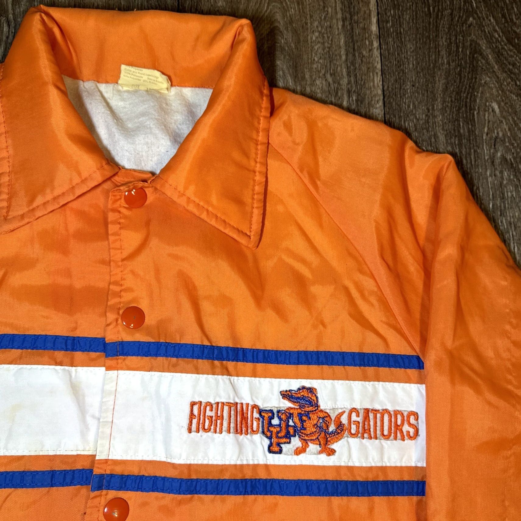 NCAA VINTAGE Fighting Florida Gators Windbreaker Jacket NCAA Nylon Orange 90s M Men Shirt? Size US M / EU 48-50 / 2 - 3 Thumbnail