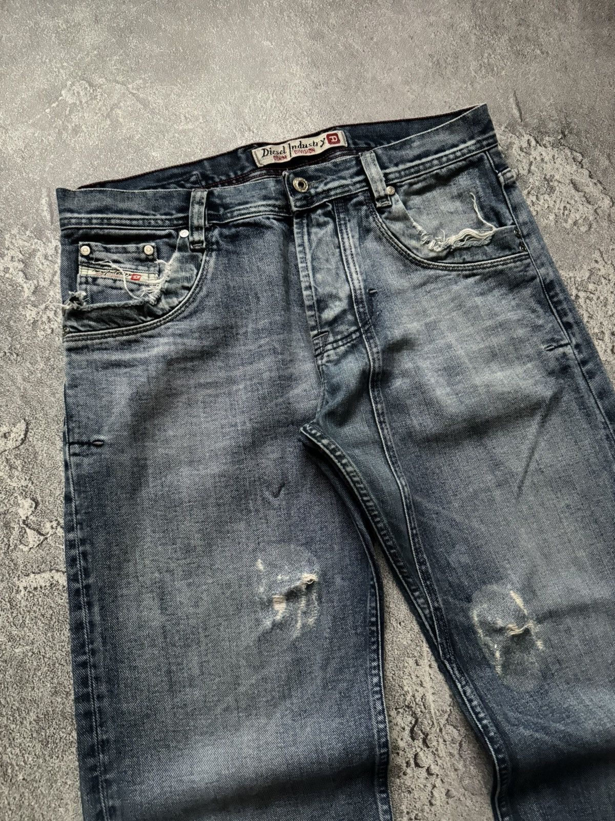 Diesel × Diesel Black Gold Diesel 36/32 distressed denim pant trouser jean chino y2k Size US 36 / EU 52 - 3 Thumbnail