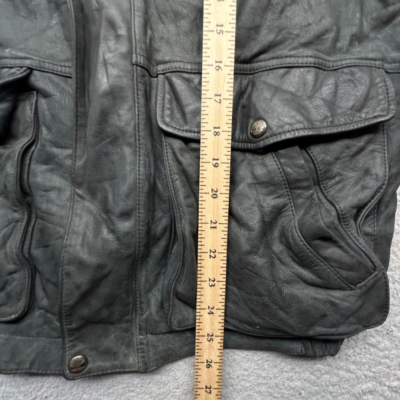 Timberland VTG 1994 Timberland Leather Aviator Jacket Medium Distressed Size US M / EU 48-50 / 2 - 6 Thumbnail