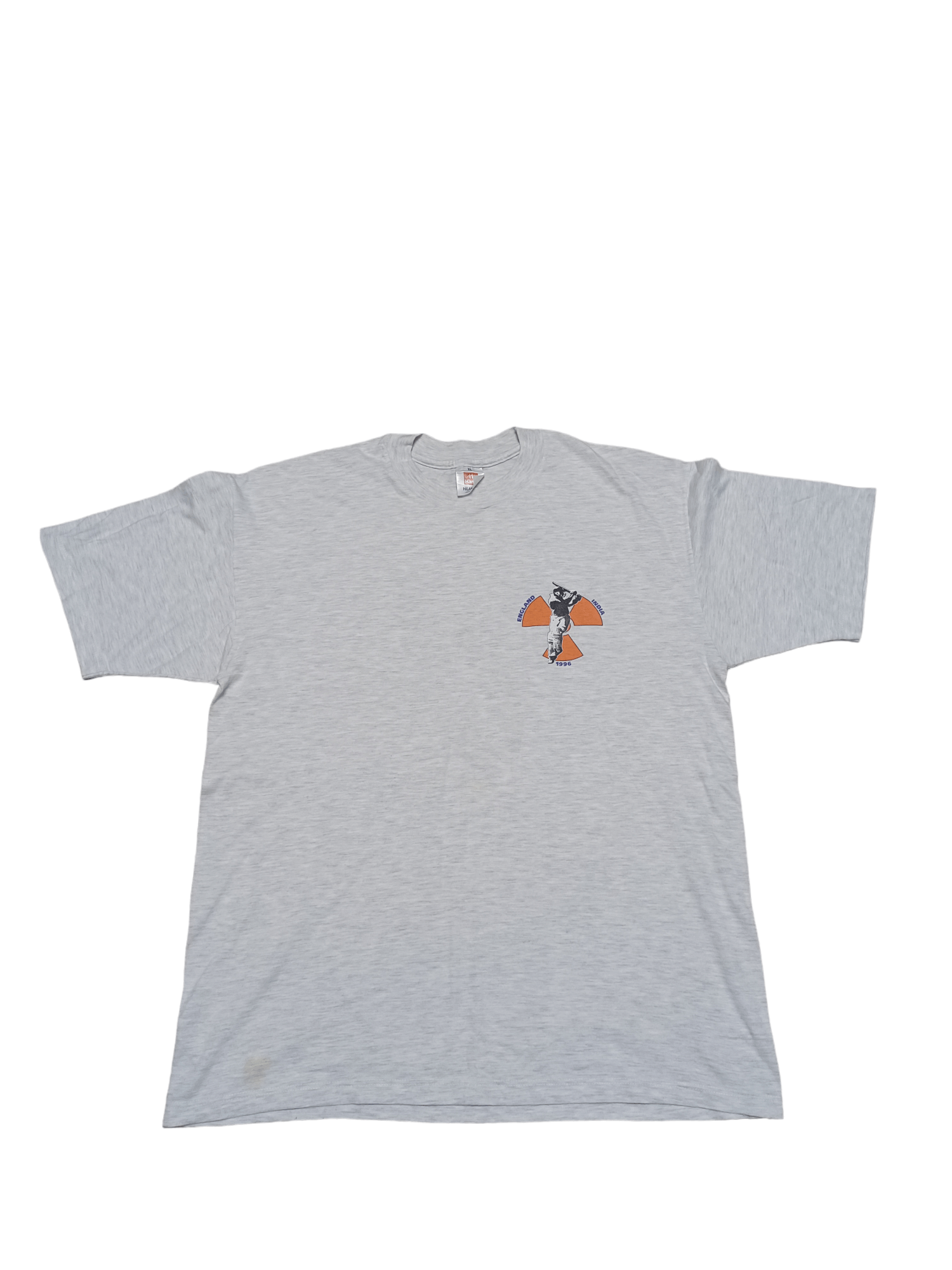 Hanes 1996 FANTASTIC BIG PRINT CRICKET ENGLAND INDIA HANES RAR TEE Size US L / EU 52-54 / 3 - 2 Thumbnail