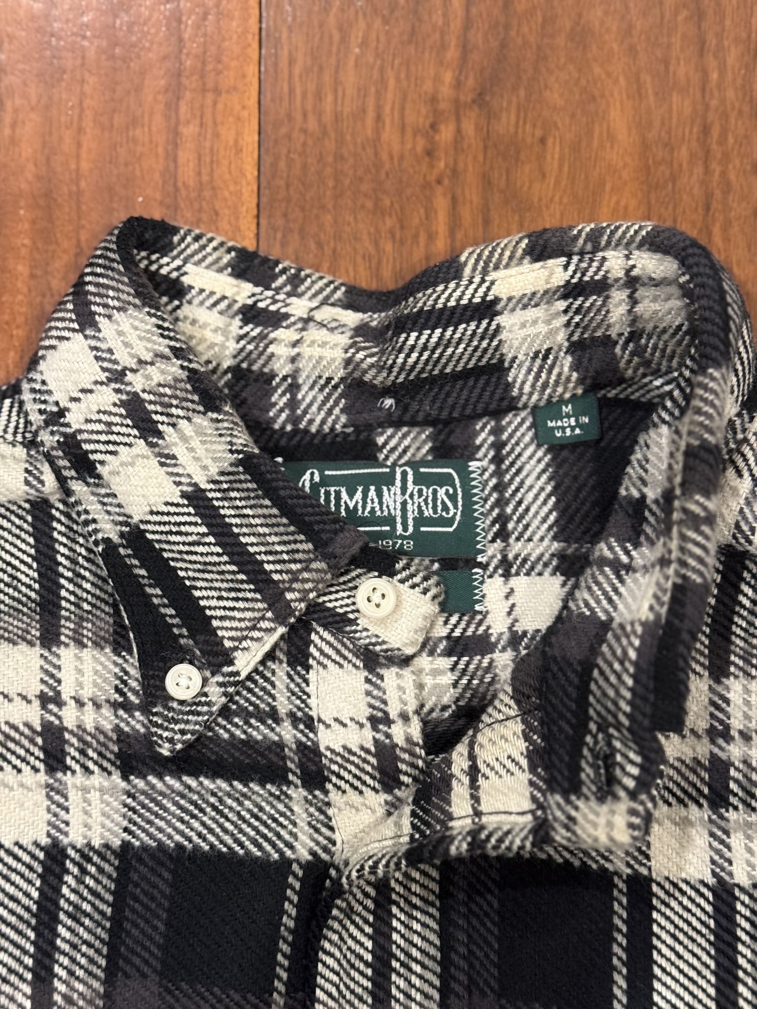 Gitman Bros. Vintage Gitman Bros Vintage B&W Flannel Size US M / EU 48-50 / 2 - 2 Thumbnail