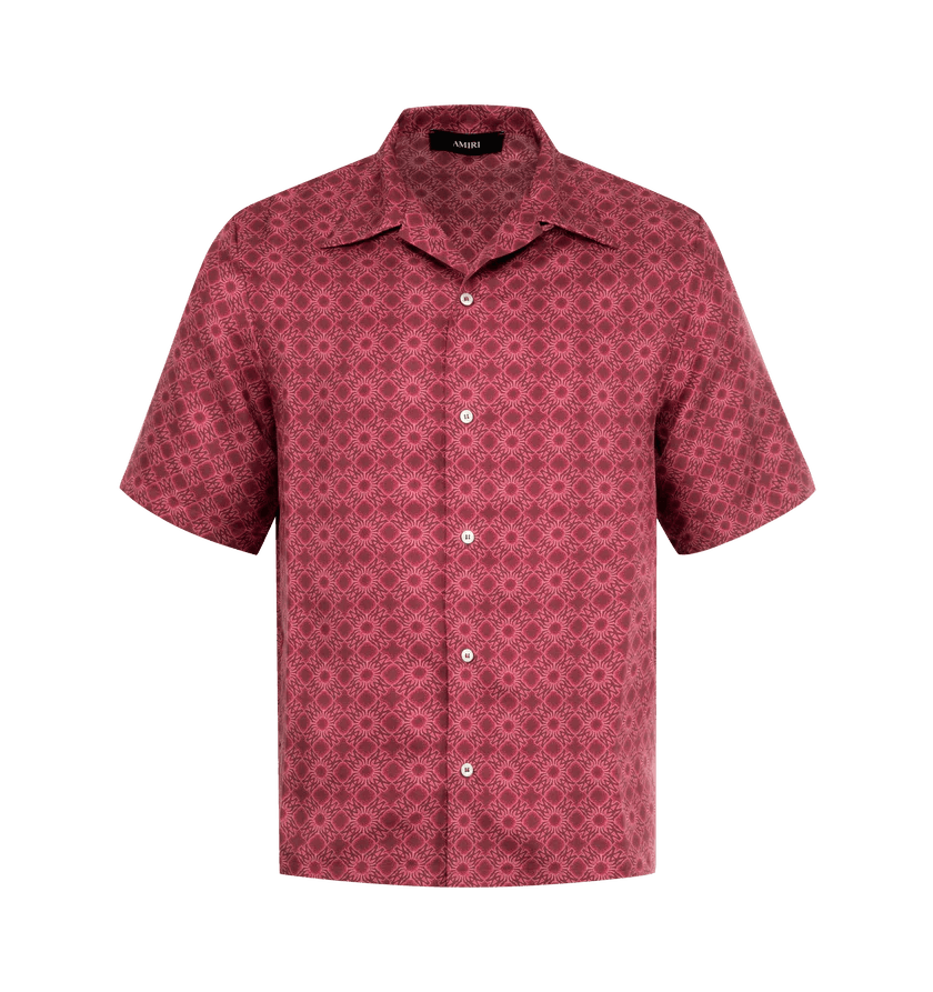 o1h1sh11225 Ma Quad Bowling Shirt in Red