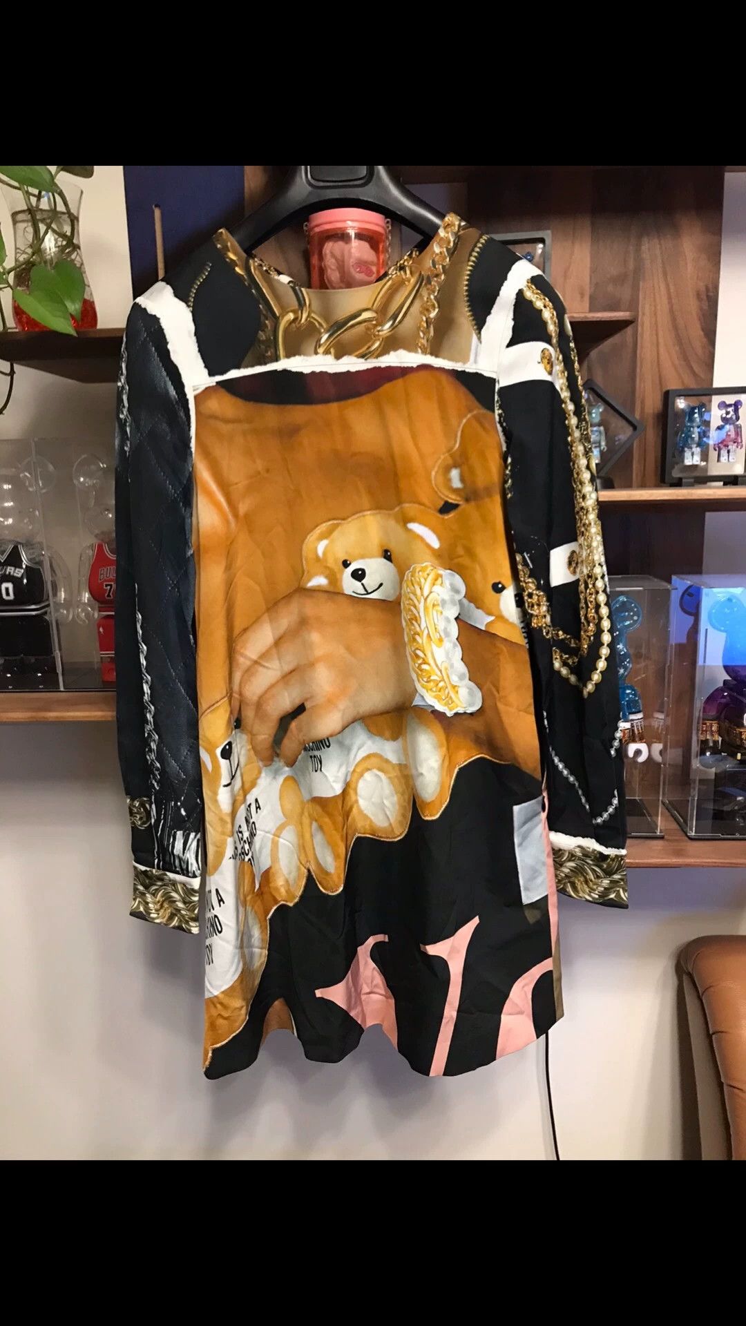 Moschino Moschino Teddy Bear Drapey Dress New 38 Size XS / US 0-2 / IT 36-38 - 1 Thumbnail