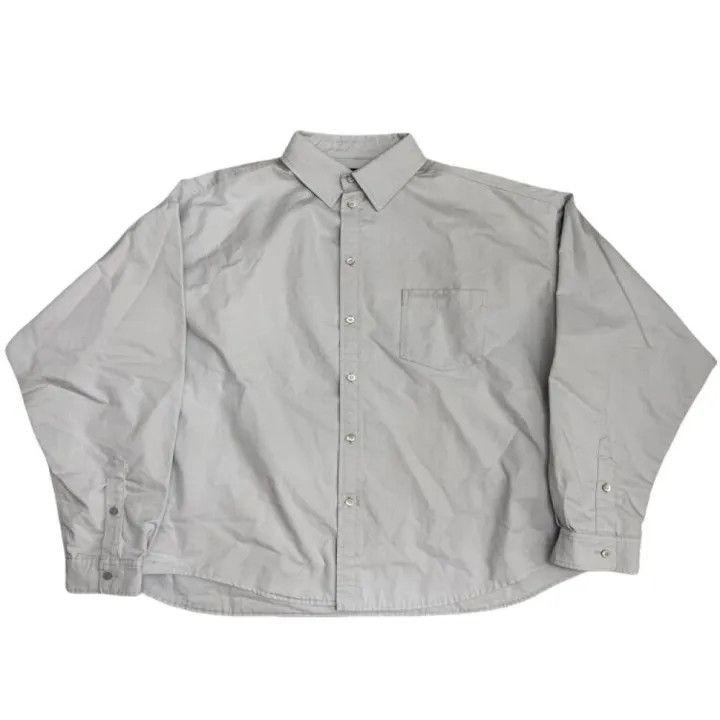 Balenciaga Balenciaga Casual Gray Long Sleeve Shirt Size US M / EU 48-50 / 2 - 1 Thumbnail