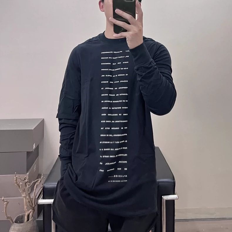 Rick Owens rick owens Double-line false two-piece letter false two-pie Size US XS / EU 42 / 0 - 5 Thumbnail