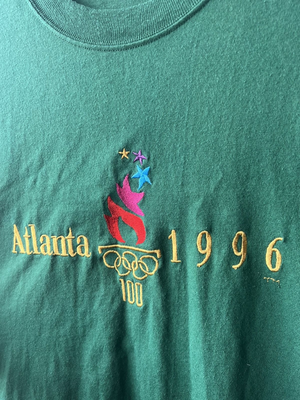 Vintage Icon 1996 Atlanta Olympic Games Hanes vintage t shirt mens Size US XL / EU 56 / 4 - 4 Thumbnail