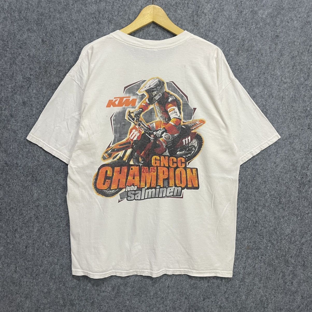Vintage Vintage 2005 KTM Juha Salminen GNCC Champion T-Shirt Size US XL / EU 56 / 4 - 1 Thumbnail