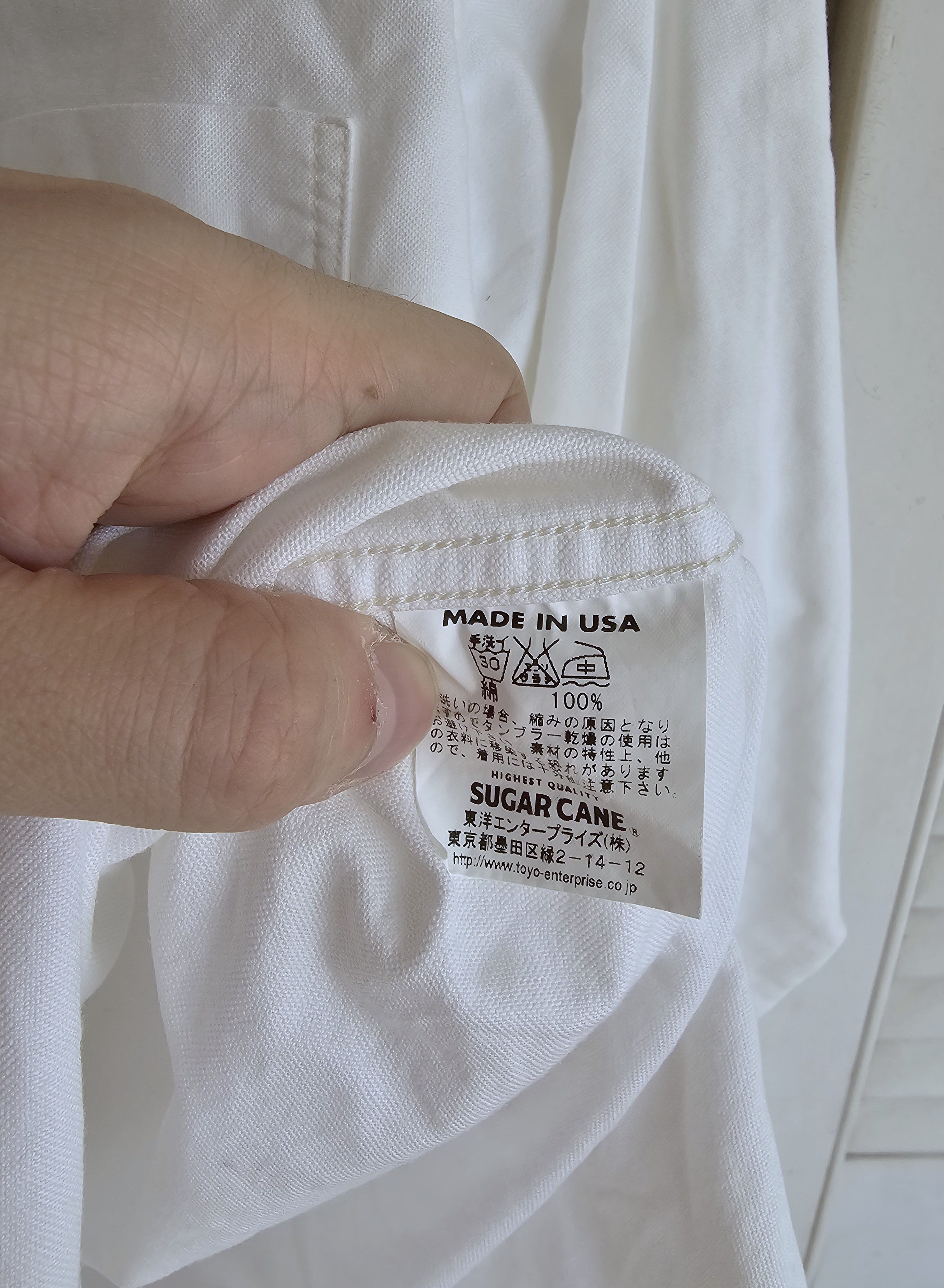 Sugar Cane Sugar Cane Long Sleeve Oxford White Size US S / EU 44-46 / 1 - 5 Thumbnail