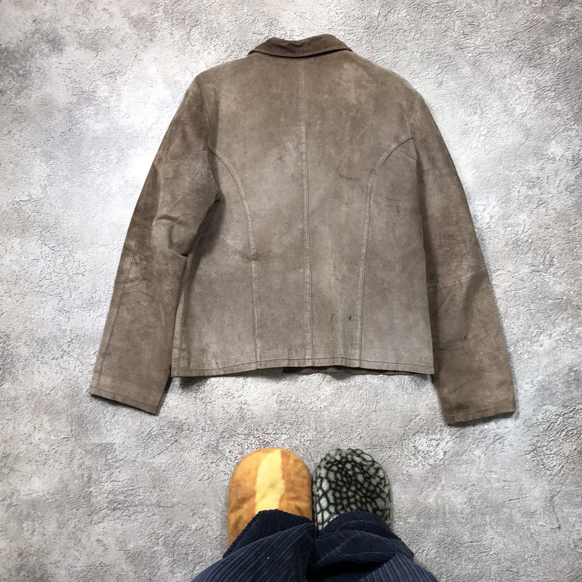 Japanese Brand VINTAGE Y2K SUEDE JACKET JAPAN CASUAL STREETWEAR 90s Size L / US 10 / IT 46 - 5 Thumbnail