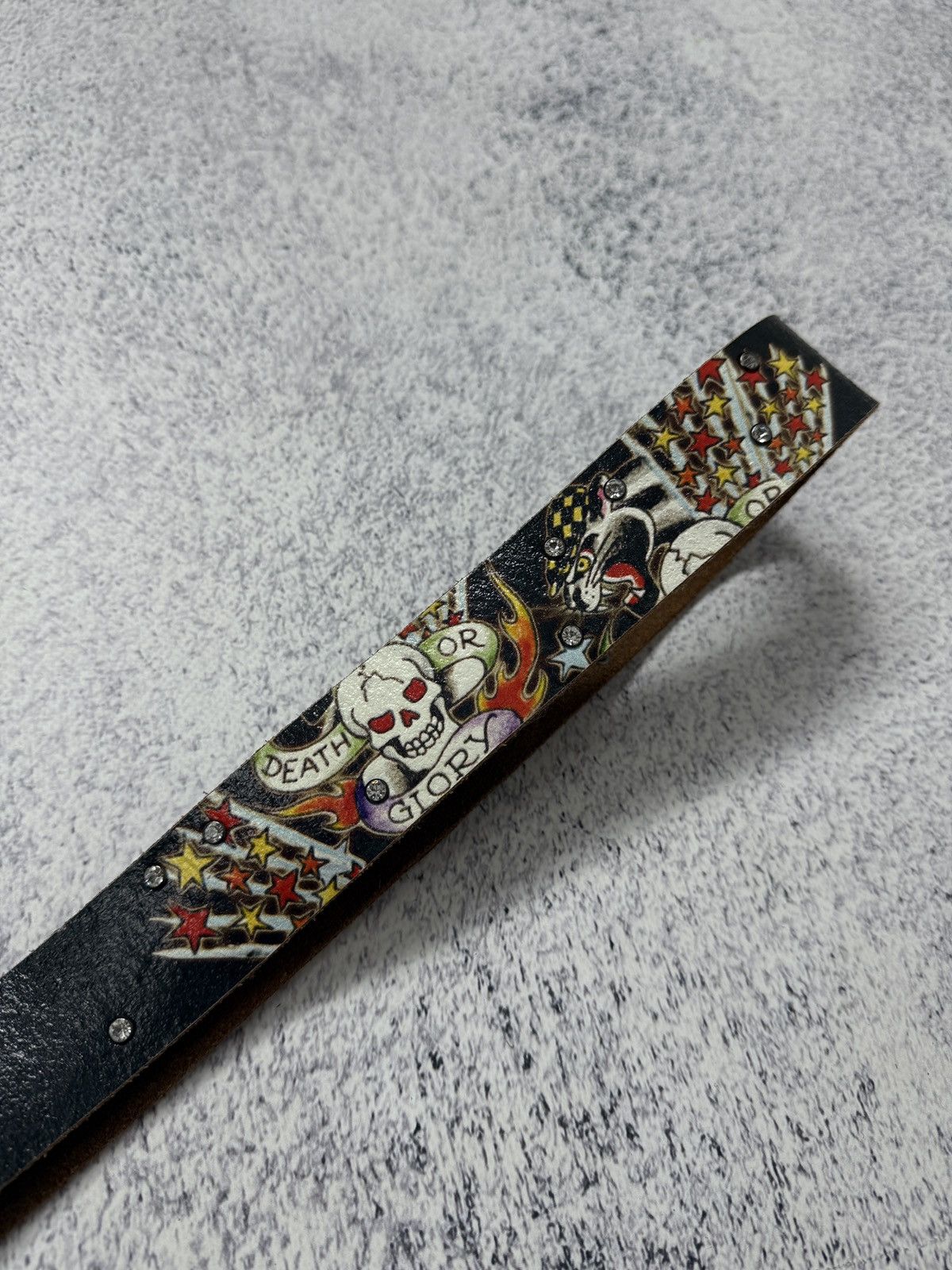 Ed Hardy Vintage Ed Hardy Leather Belt Size ONE SIZE - 4 Thumbnail