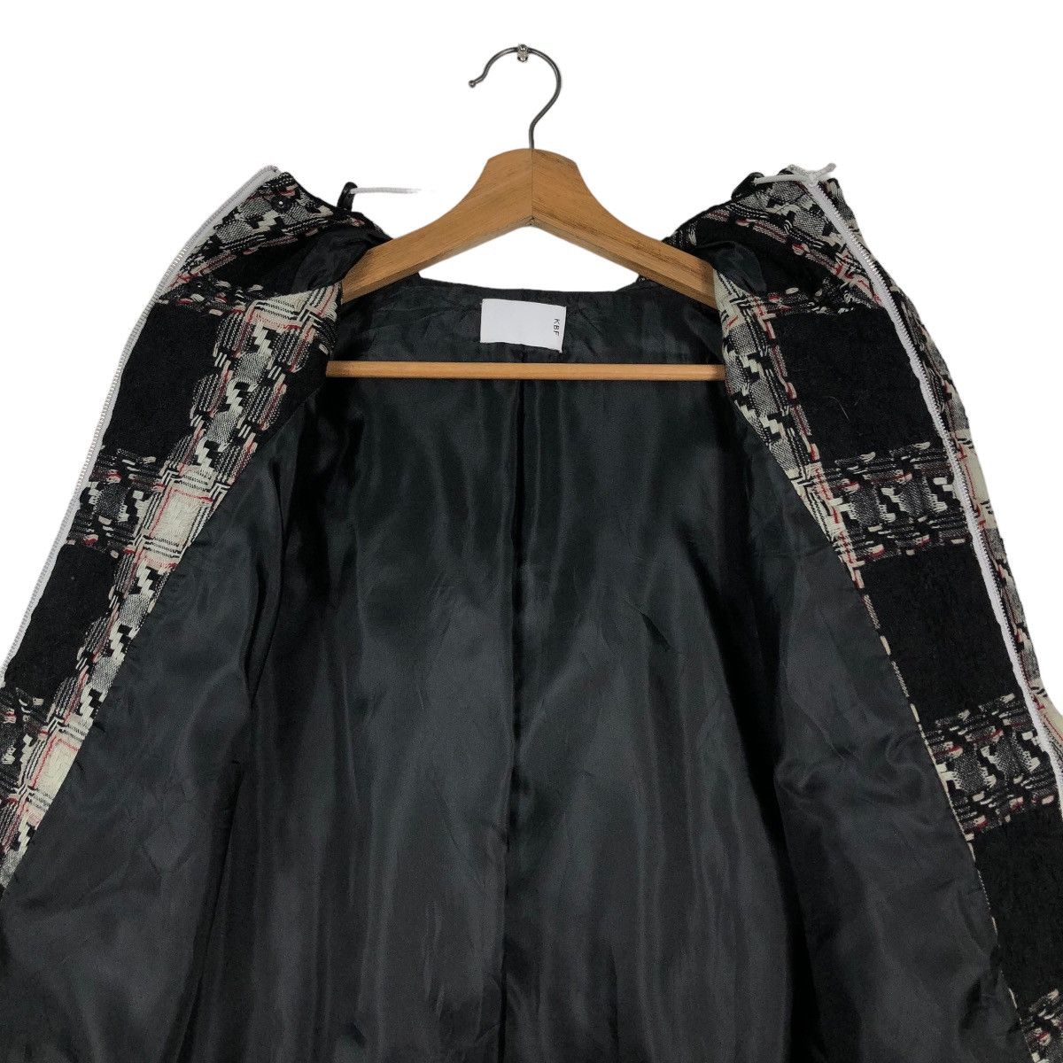 Japanese Brand 📌VINTAGE BIKER JACKET KBF JAPAN TARTAN DESIGN CHECK Size US M / EU 48-50 / 2 - 6 Thumbnail