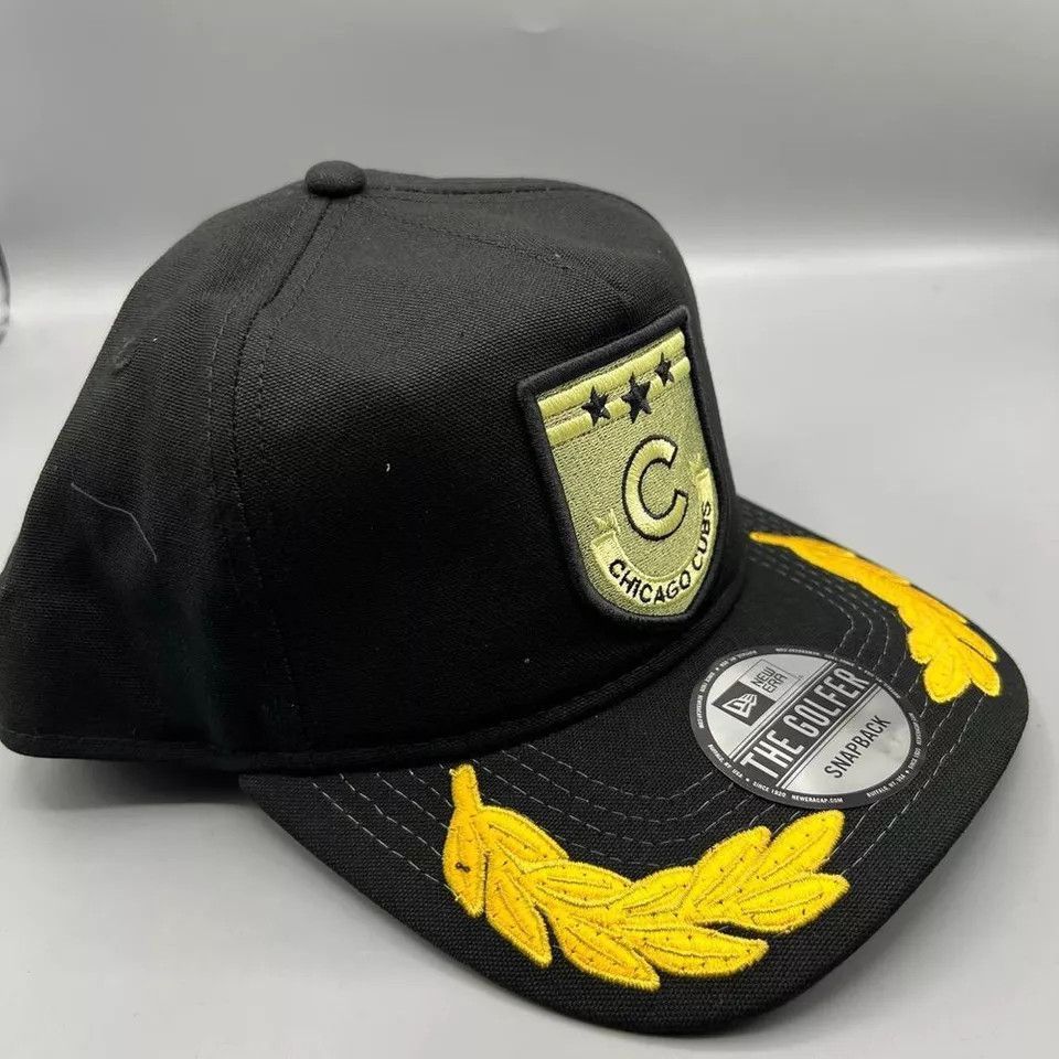 New Era Chicago Cubs Hat Men Military Patch The Golfer Snap Back Size ONE SIZE - 2 Thumbnail