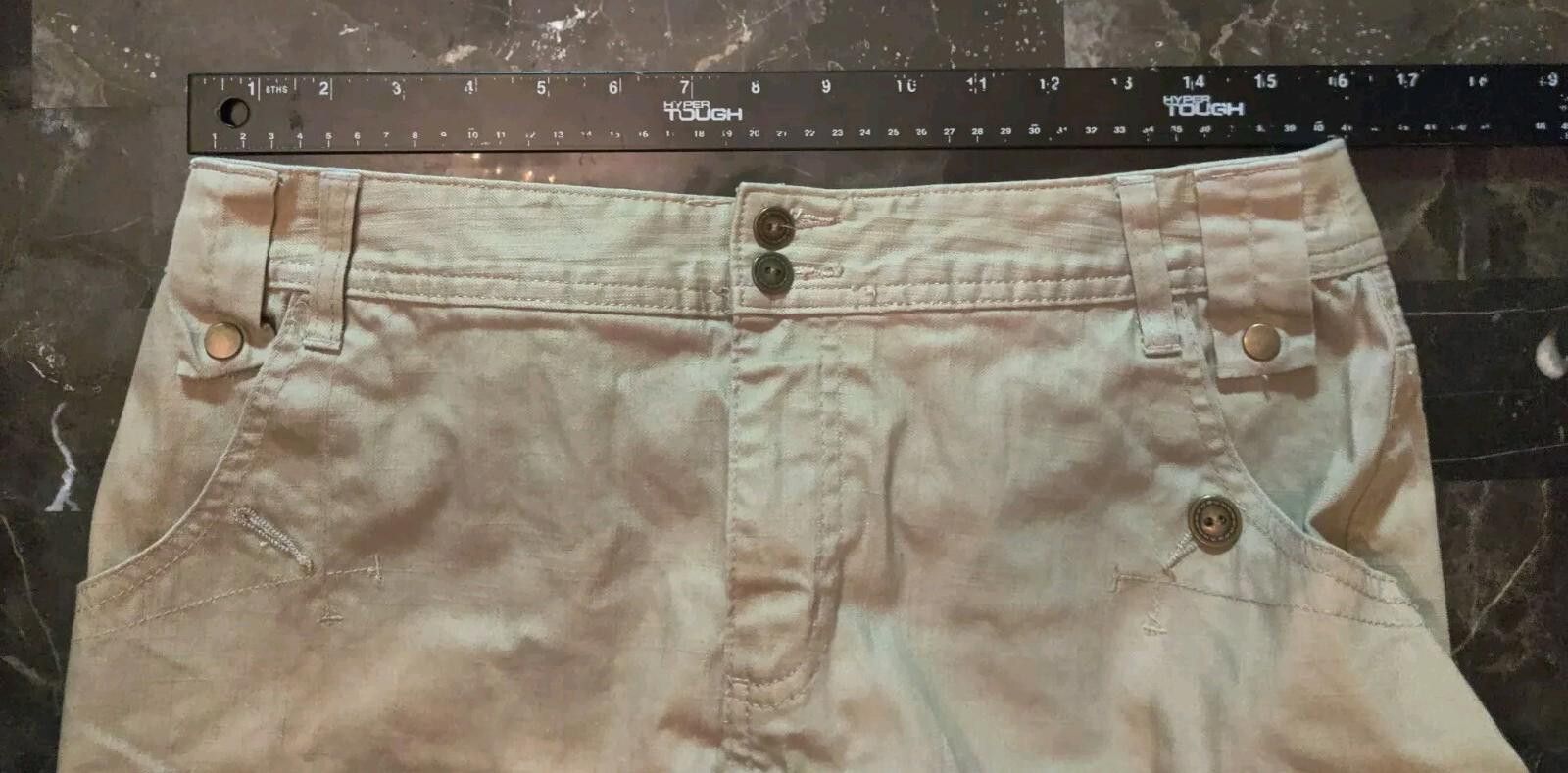 Other Chrisher & Banks Khaki Beige Cotton Maxi Skirt Stretch Long Size 30" / US 8 / IT 44 - 10 Thumbnail