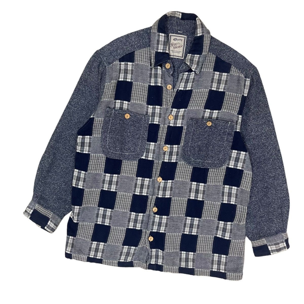 Japanese Brand × Vintage ⚡️Fino House Patchwork Double Pocket Button Jacket Size US S / EU 44-46 / 1 - 3 Thumbnail