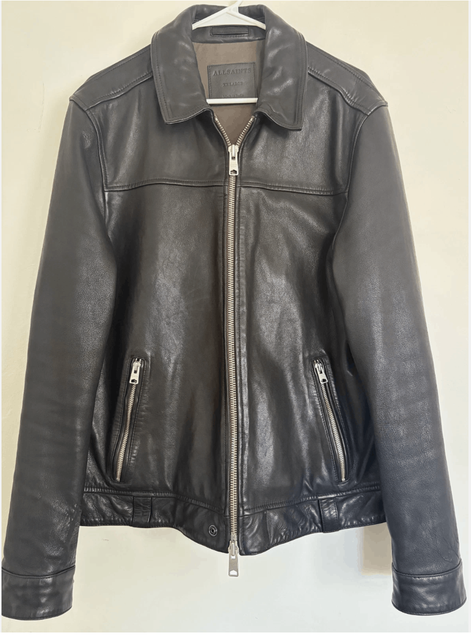Allsaints Allsaints Callon Leather Jacket Size US XXL / EU 58 / 5 - 5 Thumbnail