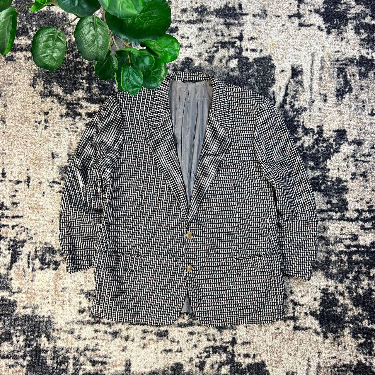 Yves Saint Laurent Yves Saint Laurent Luxury Vintage 90s Checkered Blazer Size 50R - 1 Thumbnail
