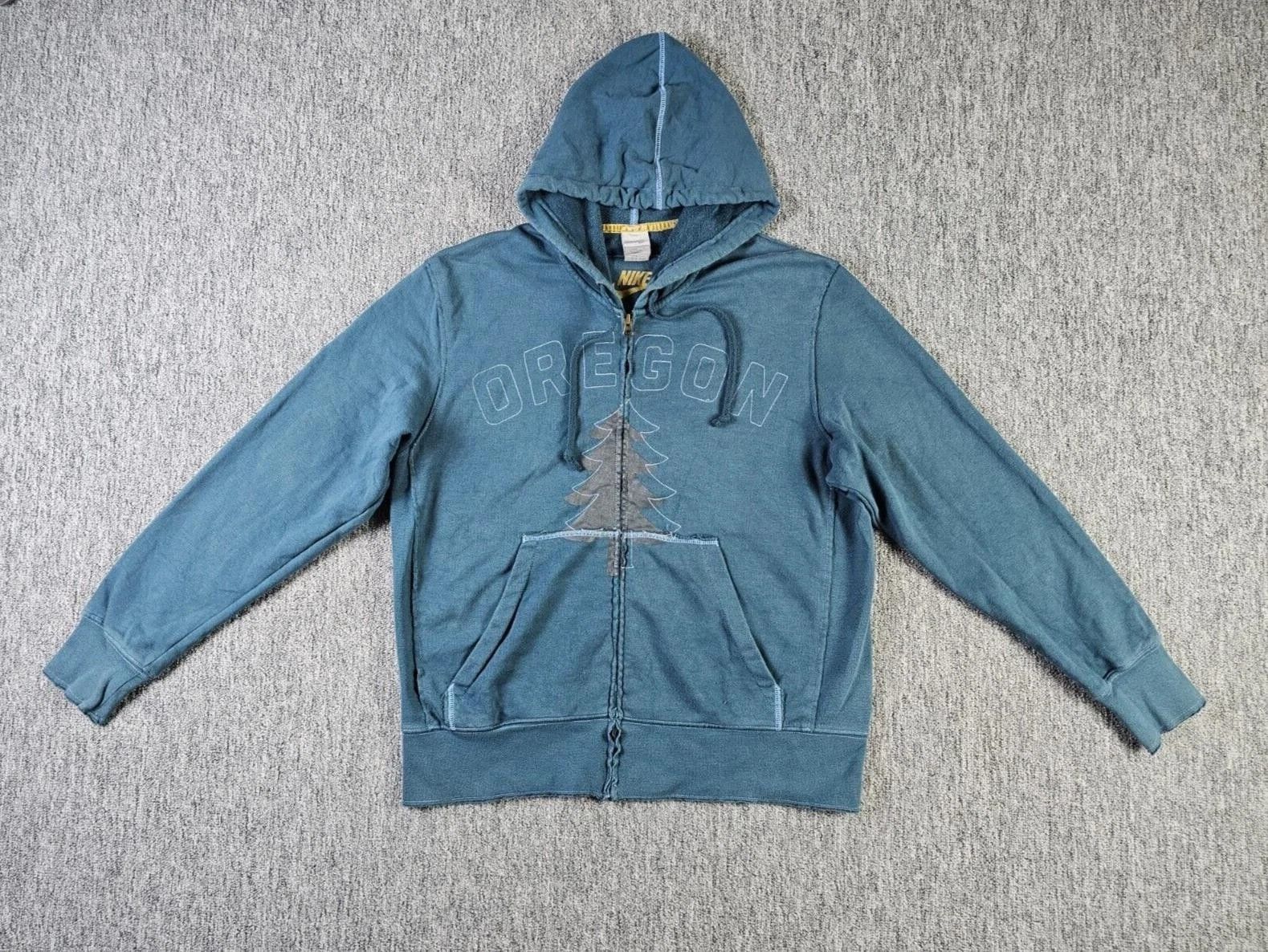 Nike Nike Oregon Full Zip Hoodie Embroidered Tree Graphic Y2K L Size US L / EU 52-54 / 3 - 1 Thumbnail