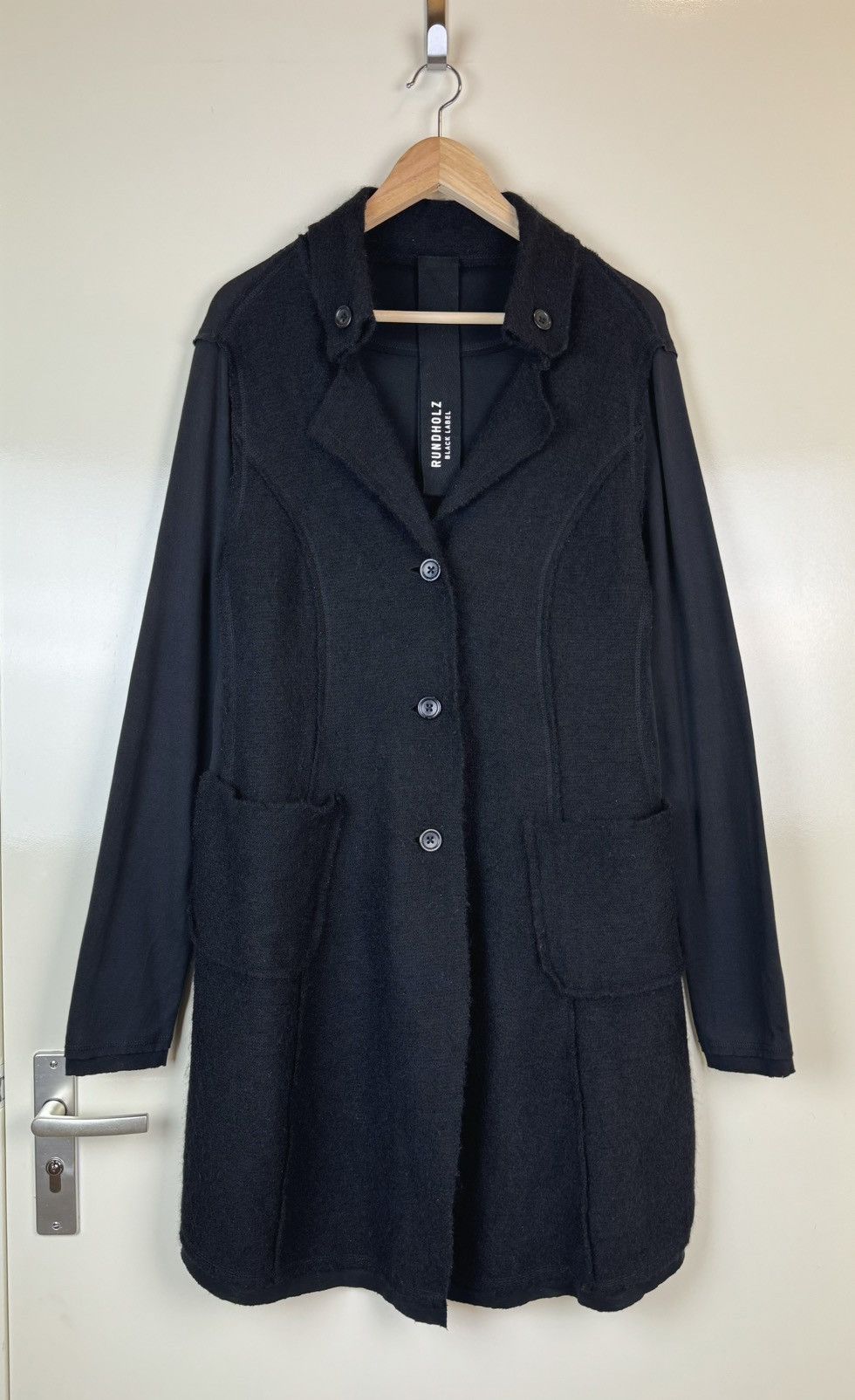 Rundholz Rundholz black lable boiled virgin wool tulip coat trench Size L / US 10 / IT 46 - 1 Thumbnail