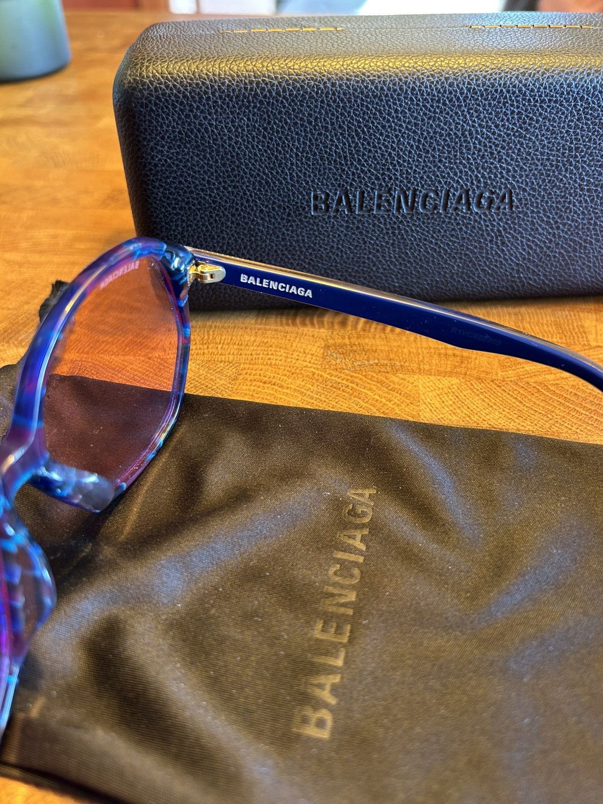 Balenciaga ⚠️Balenciaga⚠️ blue glasses 2020 Size ONE SIZE - 5 Thumbnail