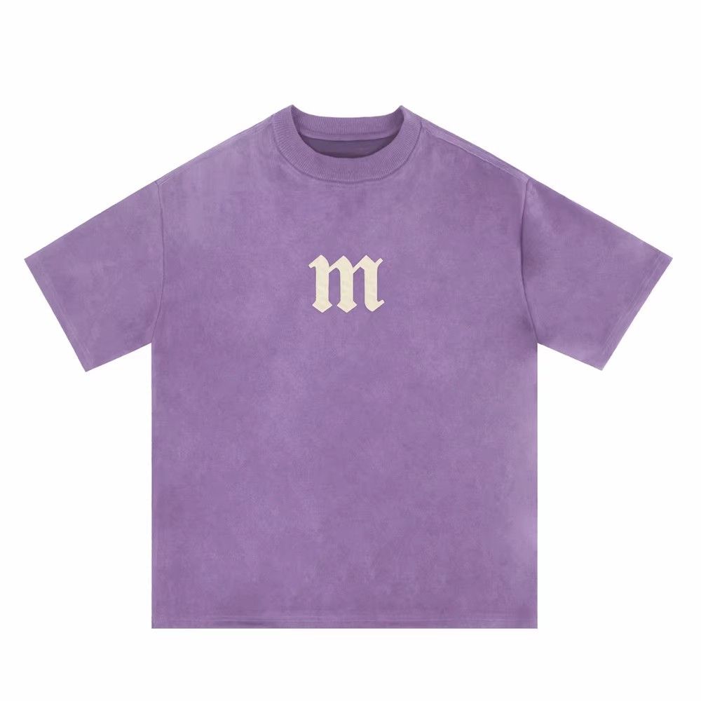 Japanese Brand × Vintage Purple retro letter print loose T-shirt Size US L / EU 52-54 / 3 - 1 Thumbnail