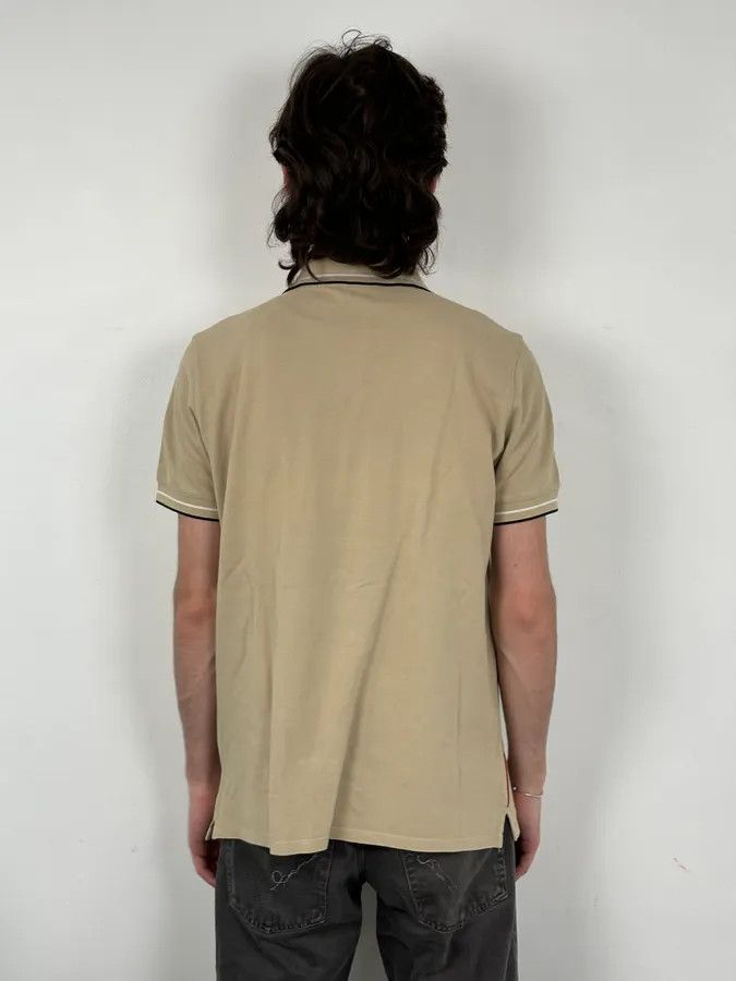 Prada 2000s Prada Beige Linea Rossa Contrast Trim Polo Size US S / EU 44-46 / 1 - 3 Thumbnail