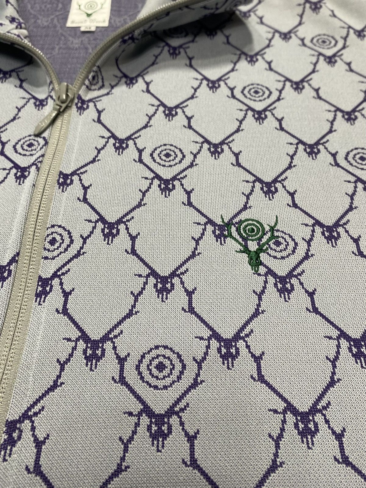 South2 West8 South2 West8 Skull &Target Jacquard Trainer Jacket Size US M / EU 48-50 / 2 - 2 Thumbnail