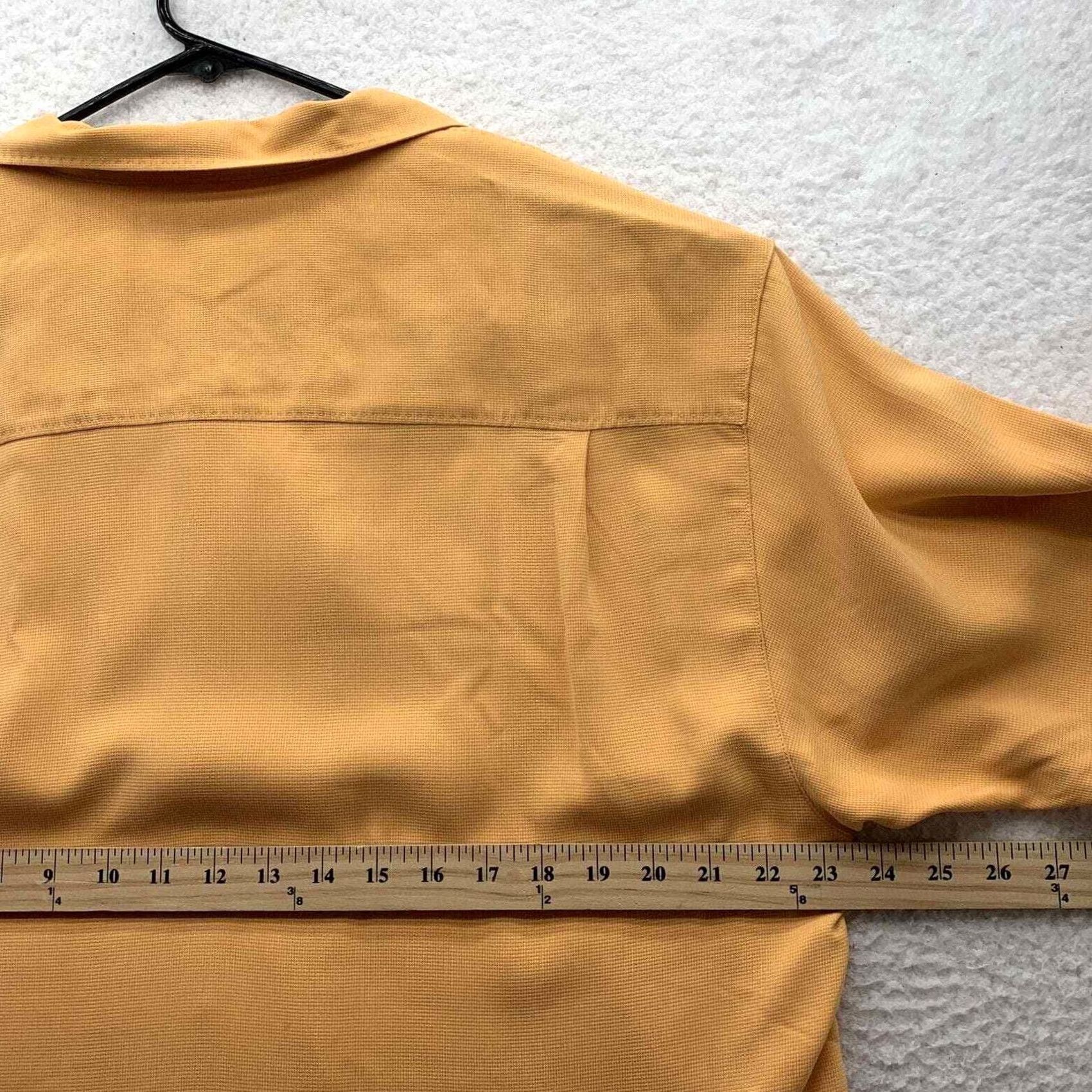 Tommy Bahama Tommy Bahama Shirt Mens L Large Orange Silk Relaxed Fit Comfort Casual Button Up Size US L / EU 52-54 / 3 - 7 Thumbnail