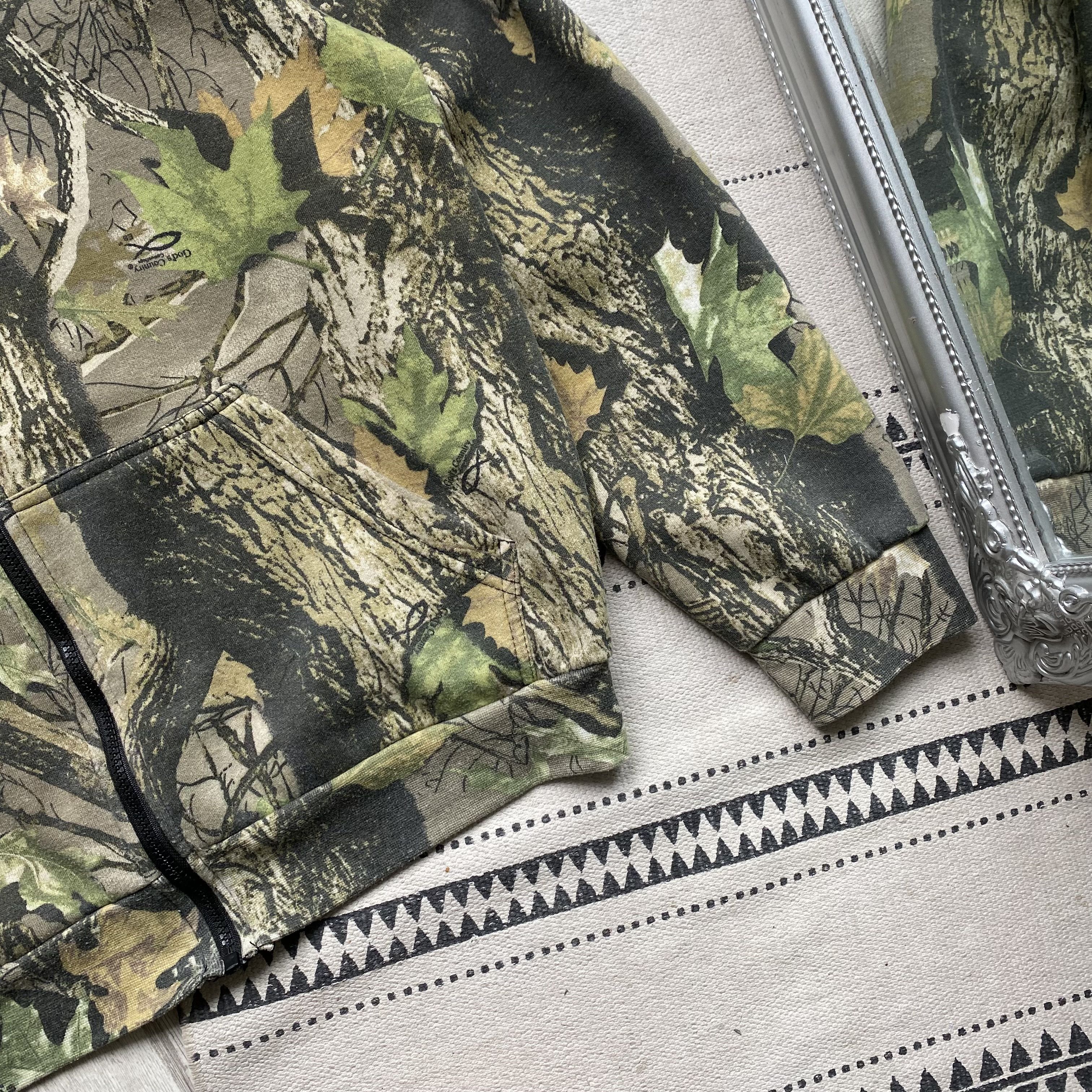 Realtree 🌳 Vintage RealTree Boxy Hoodie zip up Carhartt style Size US L / EU 52-54 / 3 - 4 Thumbnail