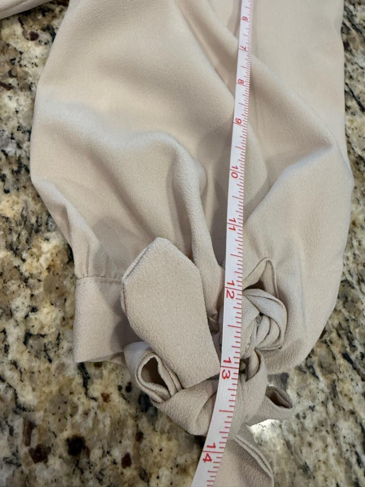Other Umgee beige top crop sleeves coquette bow SZ SM Size S / US 4 / IT 40 - 12 Thumbnail