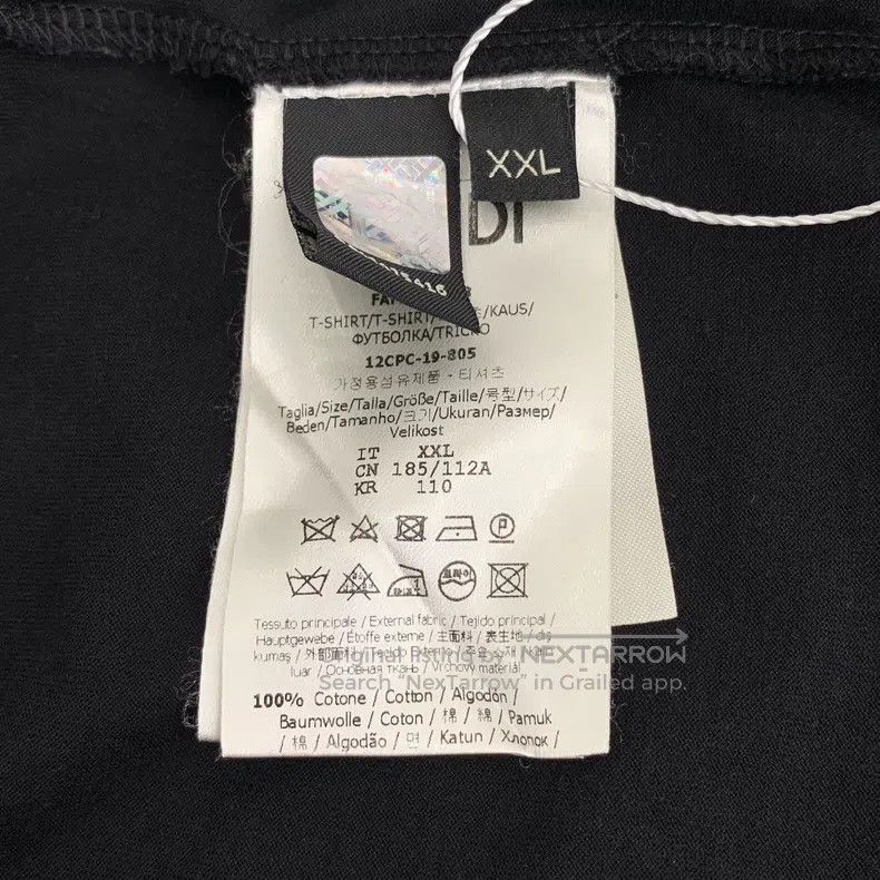 Fendi Fendi Black side logo cotton round neck long-sleeve T-shir Size US XXL / EU 58 / 5 - 7 Thumbnail