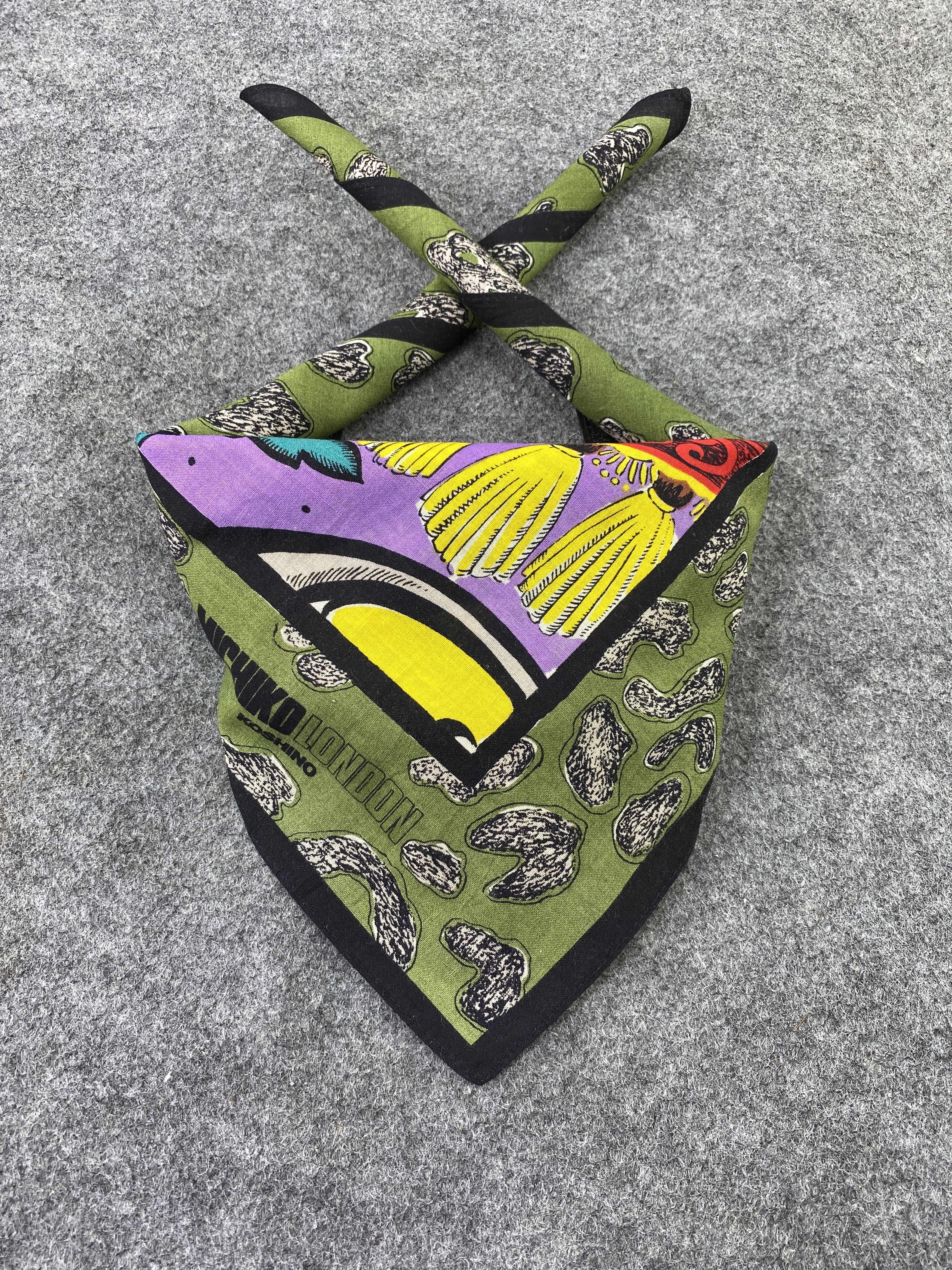 Michiko Koshino × Vintage Michiko Koshino Handkerchief / Bandana / Neckerchief-B187 Size ONE SIZE - 2 Thumbnail