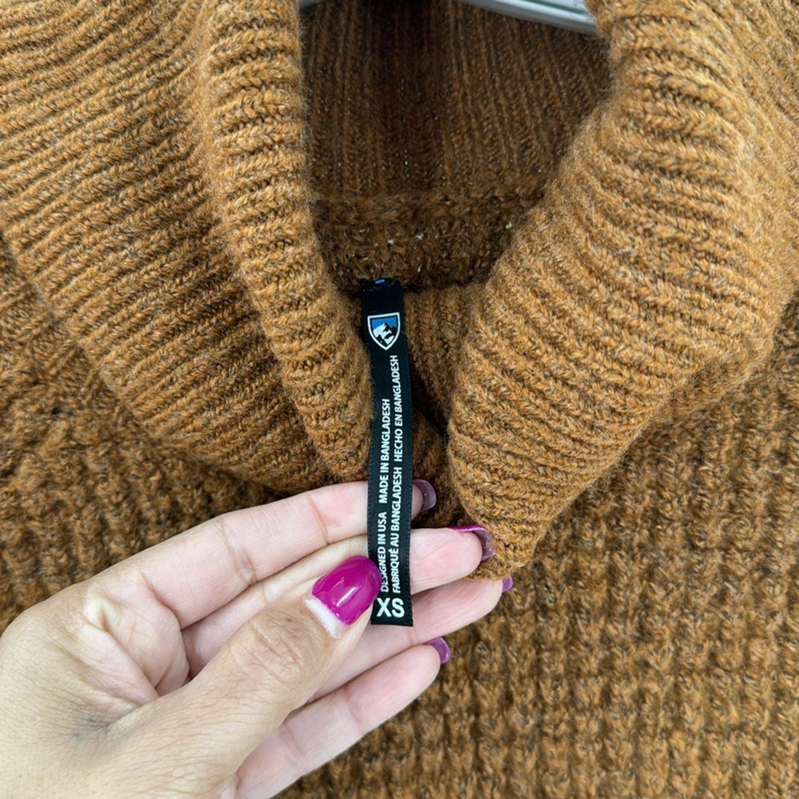 Kuhl Kühl Sienna Sweater copper turtleneck cowl outdoor everyday Size XS / US 0-2 / IT 36-38 - 4 Thumbnail