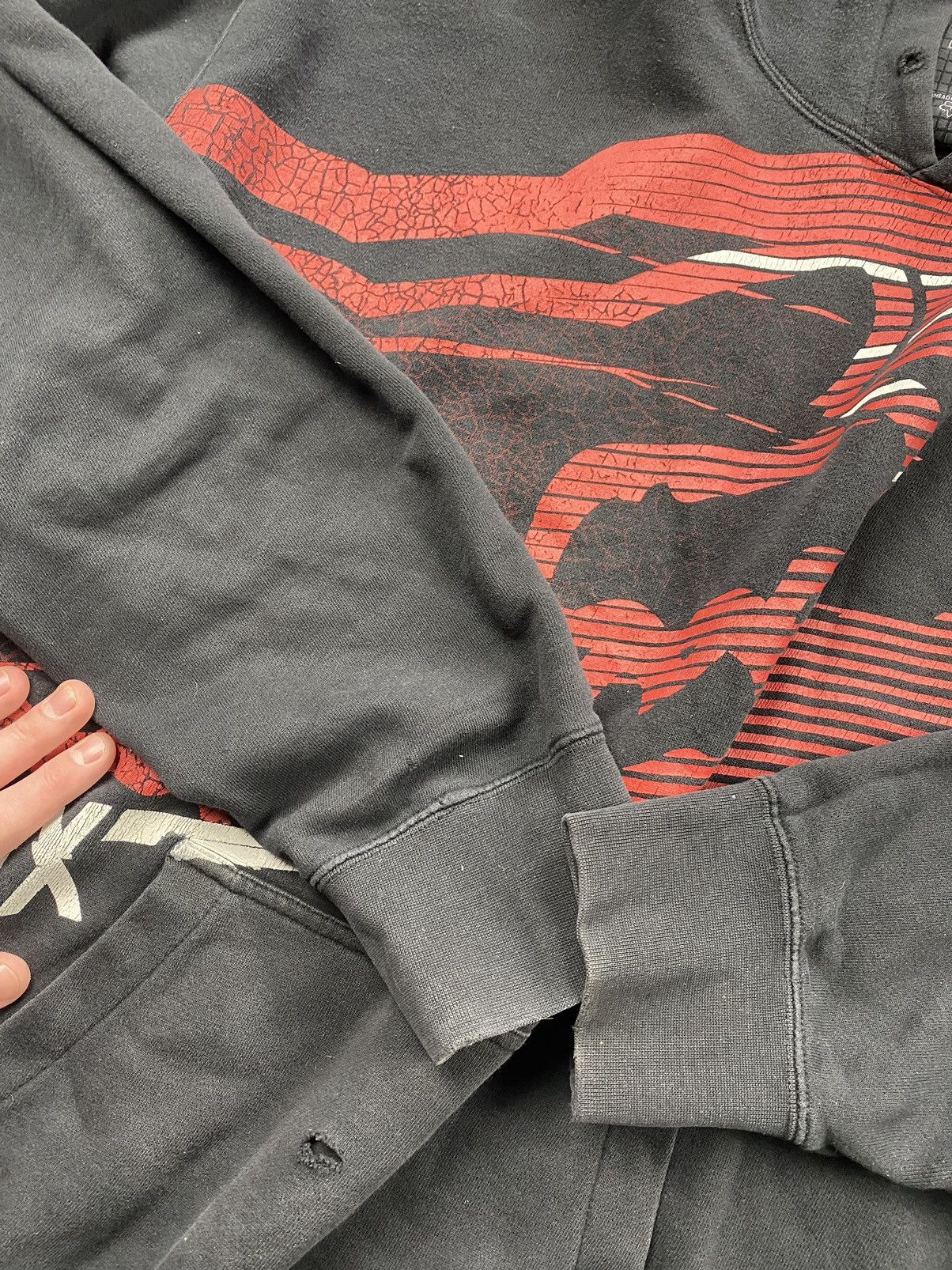 Affliction × JNCO × Vintage Crazy Vintage Y2K FOX Hoodie JNCO Affliction Cyber Brunge Size US XL / EU 56 / 4 - 7 Thumbnail