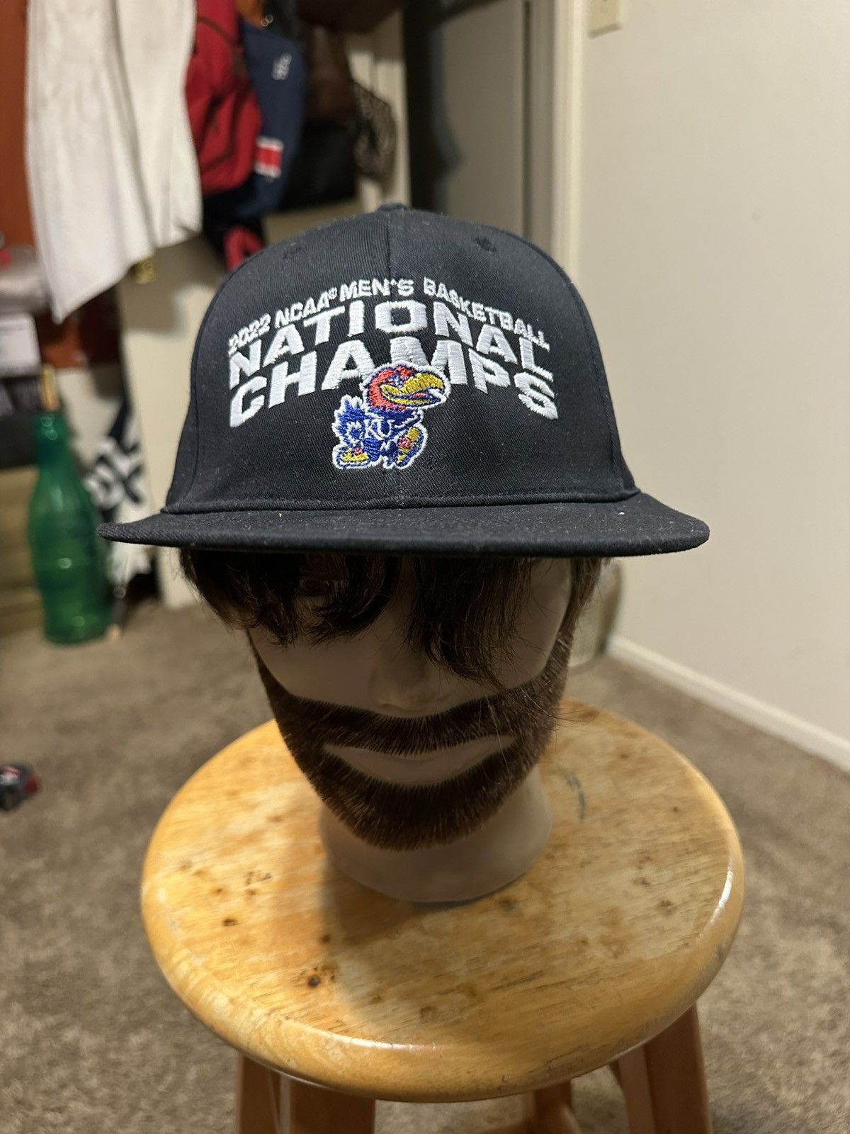 NCAA Vintage NCAA Kansas Jayhawks “National Champions” hat 2022 Size ONE SIZE - 1 Thumbnail