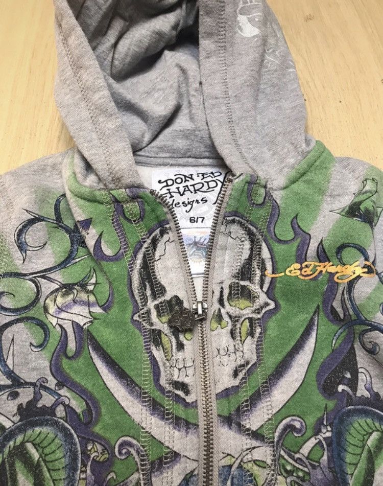 Ed Hardy Ed hardy made in usa vintage 90s archive bulldog very rare Size XXS / US 00 / IT 34 - 5 Thumbnail