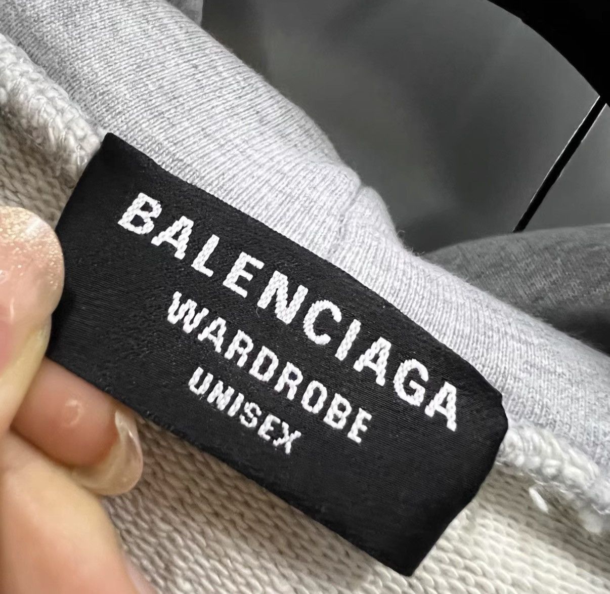 Balenciaga Balenciaga light grey logo hoodie J41 Size US L / EU 52-54 / 3 - 3 Thumbnail