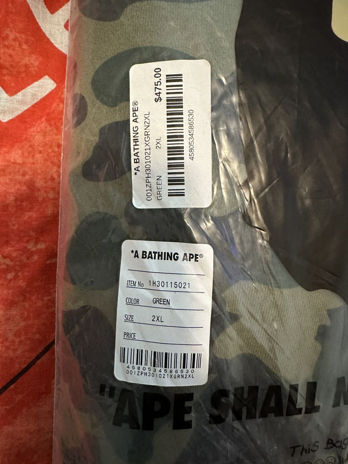 Bape BAPE 1st camo green multi shark full zip hoodie Size US XXL / EU 58 / 5 - 10 Thumbnail