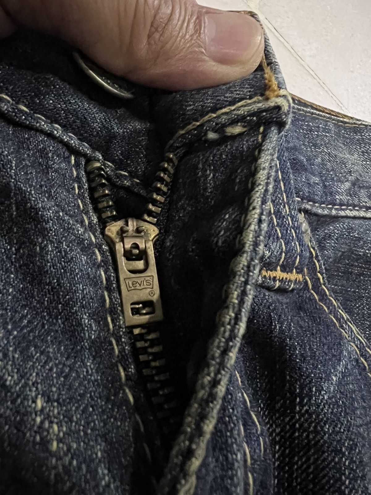 Levi's × Levi's Vintage Clothing 💥Baggy 90s Vintage Levis 503 Mud Wash Jean Size US 30 / EU 46 - 13 Thumbnail