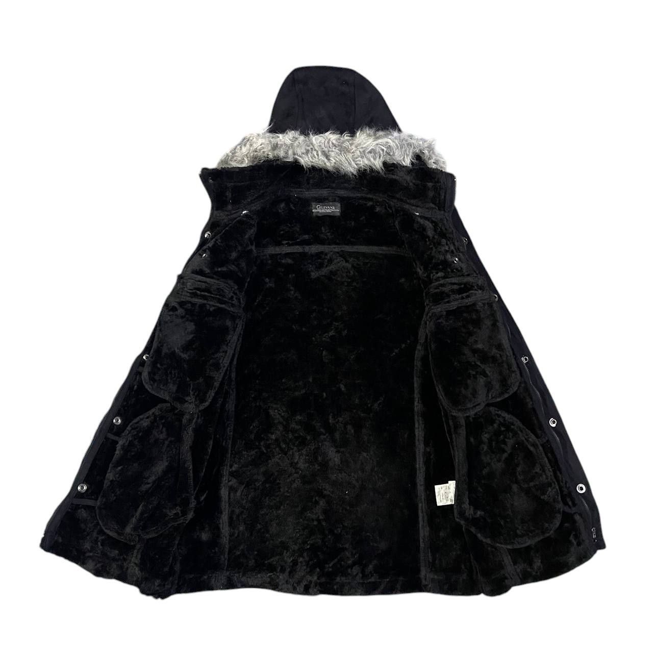 If Six Was Nine Vintage Gilevans Suede Fur Hooded Jacket Size US L / EU 52-54 / 3 - 7 Thumbnail